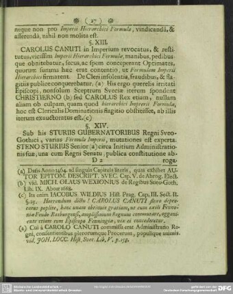 § XIII. Sub Carolo Canuti restituto