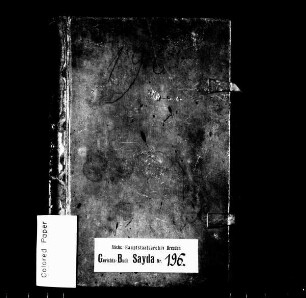 Gerichtshandelsbuch von Dittersbach (bei Sayda)