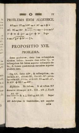 55-62, Propositio XVII - XIX