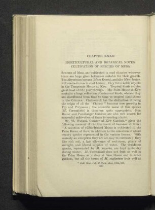 Chapter XXXII Horticultural and botanical notes: cultivations of species of musa
