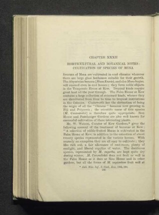 Chapter XXXII Horticultural and botanical notes: cultivations of species of musa