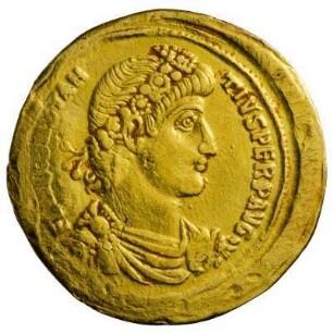 Münze, Solidus, Ende 347 bis 06. November 355 n. Chr.