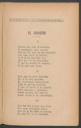 El cochero