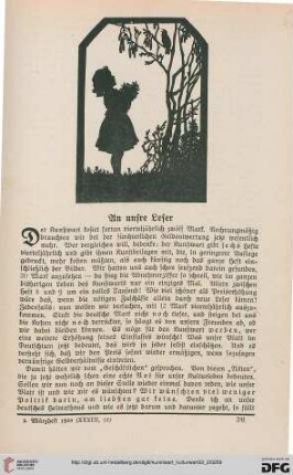 An unsre Leser