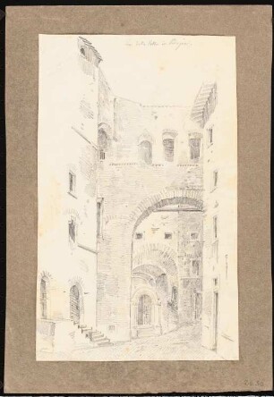 Via Maestà delle Volte, Perugia: Perspektivische Ansicht