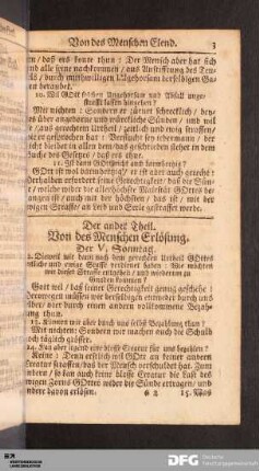 Der ander Theil. Von des Menschen Erlösung