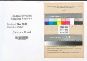 Entnazifizierung Rudolf Chudzian , geb. 25.12.1912 (Oberfeldwebel)