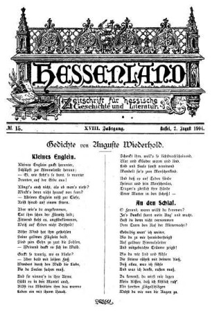 No. 15, 2. August 1904