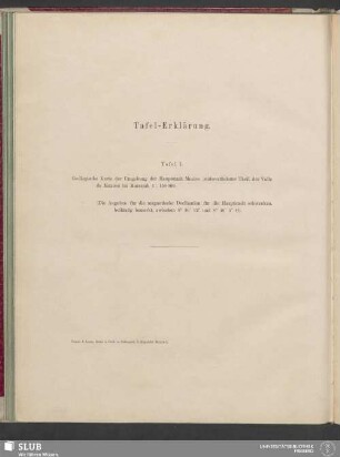 Tafel-Erklärung: Tafel I