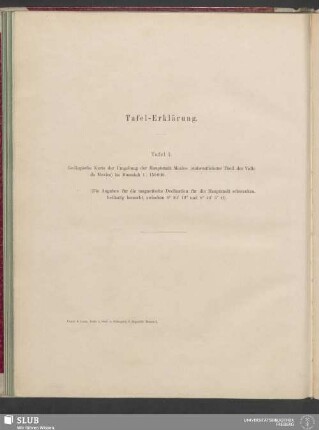 Tafel-Erklärung: Tafel I
