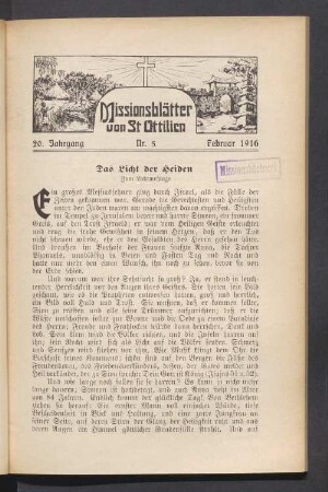 Nr. 5. Februar 1916