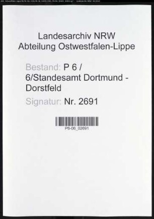 Sterberegister Standesamt Dortmund-Dorstfeld (III)