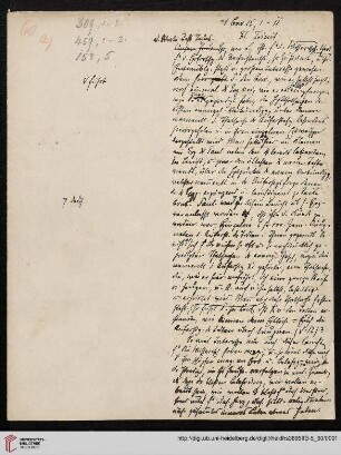Heid. Hs. 3895 II B - 5,60: Nachlass Heinrich Bassermann, Sonn- und Feiertagspredigten: Predigt zu 1 Kor 15,1-11 ([Auferstehungsbericht])