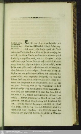 Ursachen einer gewöhnlichen Verken[n]ung des Bergbaues