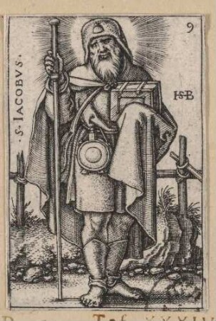 Apostel Jakobus der Ältere, aus der Folge der zwölf Apostel