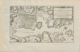 Plan de la ville et du port de Nangasaki. Grond tékening van de stad en de haven van Nangasaki