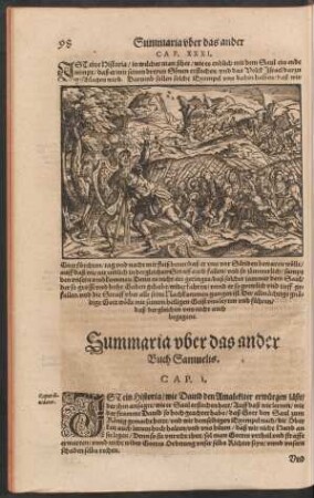 Summaria uber das ander Buch Samuelis.