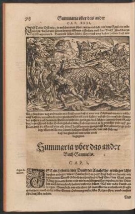 Summaria uber das ander Buch Samuelis.