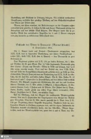 Schlacht bei Vitry-le-François (Marneschlacht) : 6. September 1914
