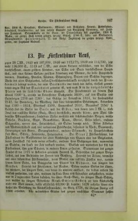 13. Die Fürstenthümer Reuß