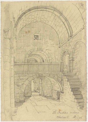 Sta. Cristina de Lena bei Oviedo, Inneres nach Westen