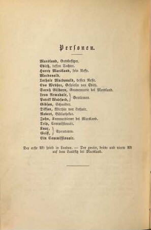 Lustspiele, 10. Der Bibliothekar : Schwank