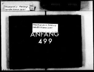 Wandergewerbescheine betreffende Akten (alphabetisch)