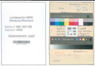 Entnazifizierung Josef Scharrenbroich , geb. 20.10.1897 (Werkmeister)