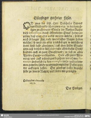 Günstiger geehrter Leser