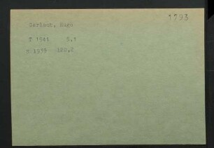 Gerlach, Hugo