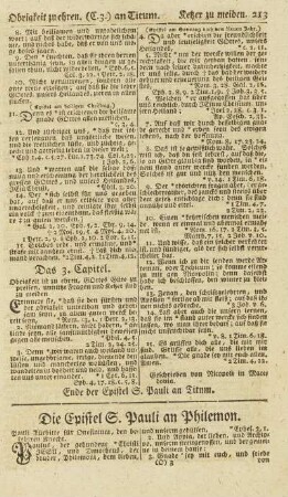 Die Epistel S. Pauli an Philemon