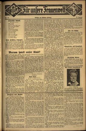 Zweite Ausgabe vom Donnerstag, den 25. Januar 1934.