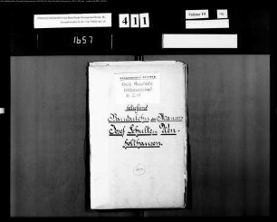 Baudarlehn für den Maurer Josef Schulte in Wenholthausen