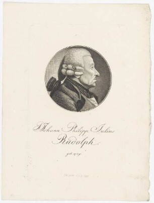Bildnis des Johann Philipp Julius Rudolph