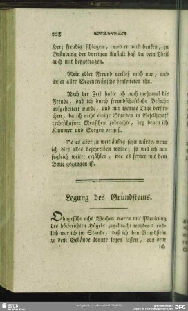 Legung des Grundsteins