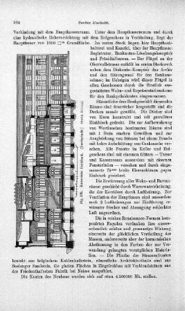 Fig. 192. Kaiserliche Reichbank. (Durchschnitt.)