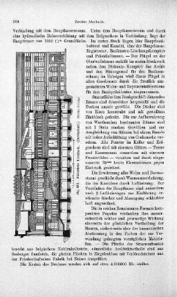 Fig. 192. Kaiserliche Reichbank. (Durchschnitt.)