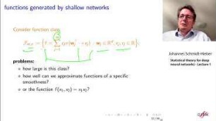 Statistical theory for deep neural networks - lecture 1
