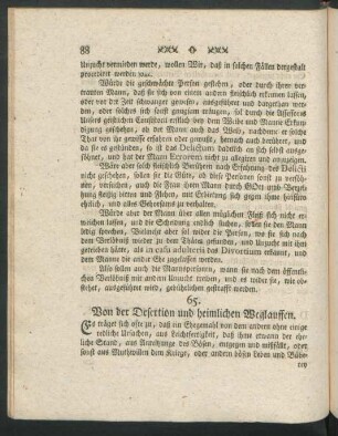 65. Von der Desertion und heimlichen Weglauffen.