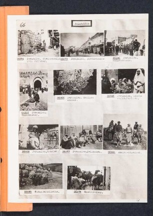 Albumblatt 4 mit Angebotsserie "Palästina"