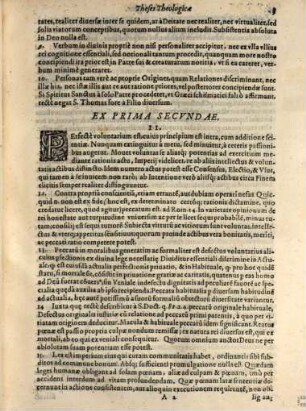 Theses Theologicae. Ex Omnibvs Partibvs Svmmae D. Thomae Aqvin.