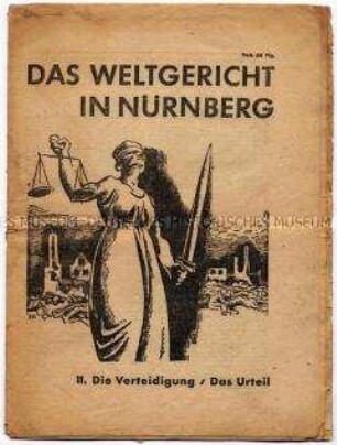 Sonderdruck über den 2. Teil der Nürnberger Prozesse in Oktober 1946