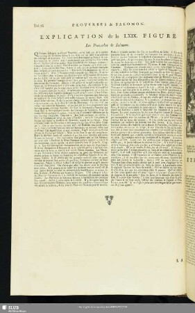 Explication de la LXIX. Figure. Les Proverbes de Salomon