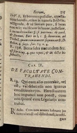 Cap. IX. De Facultate Contrahendi.