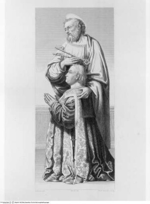La Reale Galleria di Torino illustrataBand 3.Tafel XCV.: Der heilige Petrus und ein Stifter - Volume IIITafel XCV.: San Pietro e il Divoto