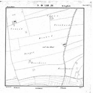 Kartenblatt SO LXII 53 Stand 1825 ca.