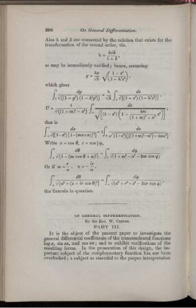 On general differentiation.