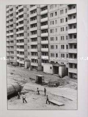 Serie aus der Dokumentation "Berlin-Marzahn III, 1981-1990" - Ludwig-Renn-Str.