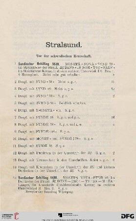 Stralsund (Nr. 1-160)