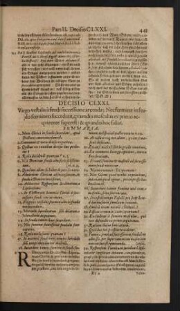 Decisio CLXXI.